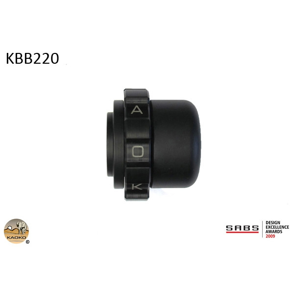 Kaoko Kaoko Throttle Stabilizer for Kawasaki Z125 '19-, Z400/Z250 '19- & Versys 1000 (all year models) with Barkbusters BHG46.2NP hand guards, with Barkbusters item BEW (Code B56) included with their BHG1, BHG5 and S4 hand guards. Note: also refer product